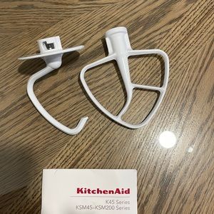 Genuine KitchenAid Dough hook and Flat beater